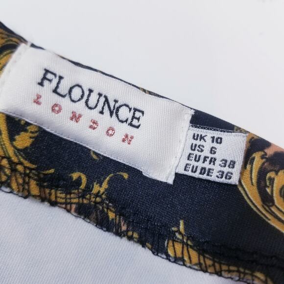 Flounce London Off Shoulder Midriff Bodycon Dress Puff Sleeves - Picture 4 of 14